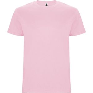 T-shirt unisex met korte mouwen 'Stafford' Lichtroze - 7/8 jaar