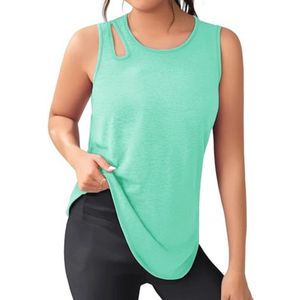 Sporttop Dames Zomer Mouwloos Gym T-shirt Ademend Fitness Vest