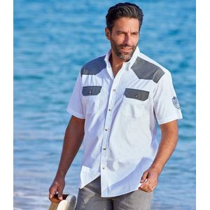 ATLAS FOR MEN - Lichtgewicht herenshirt - Korte mouw - Zomershirt - Verkrijgbaar in grote maten van M tot 5XL - L