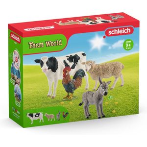 schleich FARM WORLD - Starterset Farm World - Speelfigurenset - Kinderspeelgoed voor Jongens en Meisjes - 3 tot 8 jaar - 42385