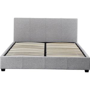 Interiax George Bed - Stijlvol Comfort in Beige met lattenbodem (160 x 200 cm)