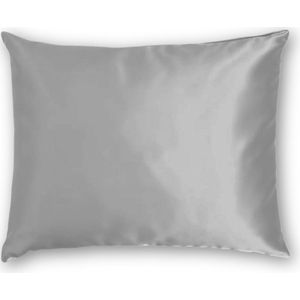 100% Zijden kussensloop | Licht grijs | hotelsluiting | 19MM Kussensloop | 45x65cm | 100 % moerbei zijde | Dubbel gestikte naden aan de binnenkant