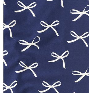 Little Label Pyjama Meisjes - Maat 92 - Blauw, Wit - Zachte BIO Katoen