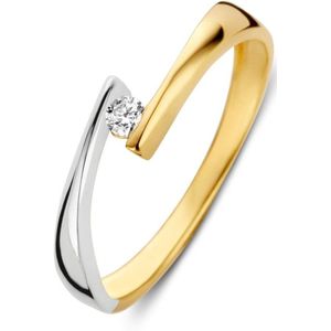 Ring bicolor zirkonia