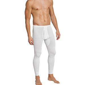 Schiesser - Lange Onderbroek - Wit - Original Doppelripp