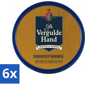 Vergulde Hand Scheerzeeptablet 75 gr - Voordeelverpakking - 6 stuks
