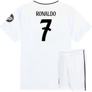 Real Madrid Voetbaltenue Ronaldo - Ronaldo Tenue Thuis - Voetbaltenue Kinderen - Shirt en Broekje - Jongens en Meisjes --140