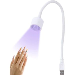 Mini nageldroger UV LED lamp USB lamp Geschikt voor het drogen van nagellak lijm wit