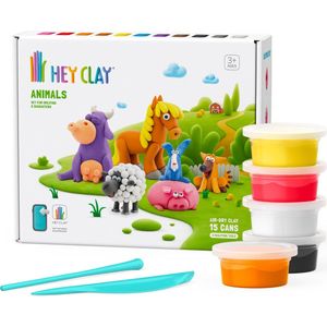 Hey Clay • Animals • 15 Cans Air Dry Clay • Boetseerklei