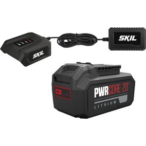 SKIL Accu 20V - Voor Skil Pwrcore 20 Gereedschap - 4,0ah - Li-Ion - LED-indicator - Inclusief Oplader - Skil 3135 AA