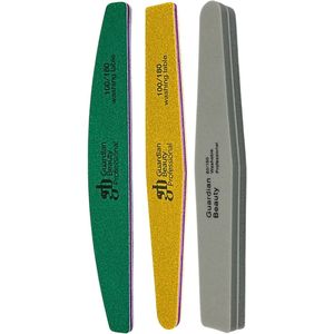 Guardian Beauty Nagelvijlset - Verschillende Korrelgroottes - Wasbaar Dubbelzijdige Nagelvijls