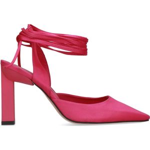 Sacha - Dames - Roze slingback pumps met veters - Maat 37