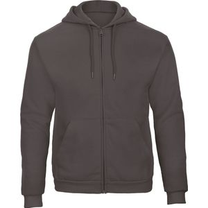 B&C ID.205 Hooded Full Zip Sweatshirt CGWUI25 - Anthracite - XL