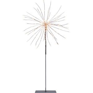 Star Trading LED decoratieve vloerlamp 'Firework', 120 LED's, zilver, warm wit, 50cm