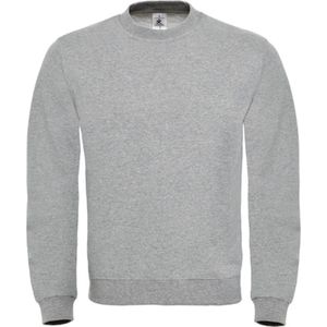 Sweater 'ID.002' met ronde hals B&C Collectie maat 5XL Heather Grey