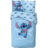 Stitch - Beddengoed - Omkeerbaar - 140 x 200 cm - Kussensloop 63 x 63 cm - 100% Katoen