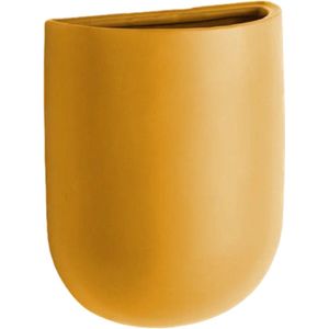 Pt Wand bloempot Oval - Ochre Yellow