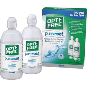 OPTI-FREE® PureMoist® Duopack - lenzenvloeistof - 2x 300ml