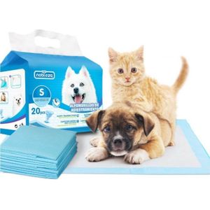 Nobleza Training pads - Zindelijkheidstraining - Puppy training pads - Training pads voor katten en kittens - Hondentoilet - Kattentoilet - Trainingsmatje - 40x60 cm - S - 20 stuks