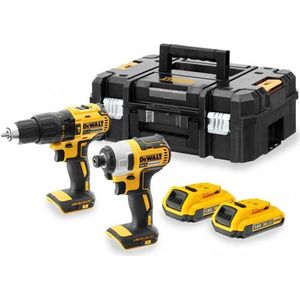 DeWalt DCK2060D2T 18V Li-Ion Accu Combiset (2x 2,0Ah Accu) In TSTAK