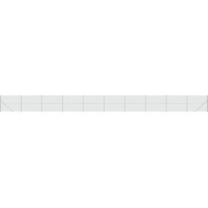 vidaXL - Gaashek - met - flens - 1,8x25 - m - zilverkleurig