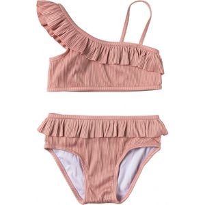 Your Wishes Rib | Perla bikini meisjes roze | Bikini meisjes maat 122/128