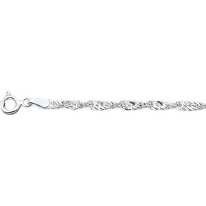 Glams armband singapore 2,25 mm - Zilver
