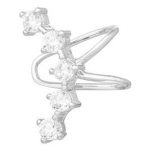 Bijoutheek Earcuff 5 Stones Zilver