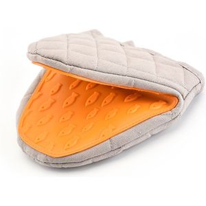 Cozella® - Ovenwanten 2 stuks - Ovenhandschoenen - Pannenlappen - Oranje
