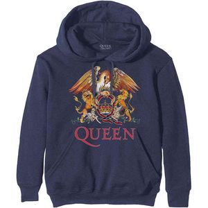 Queen - Classic Crest Hoodie/trui - L - Blauw