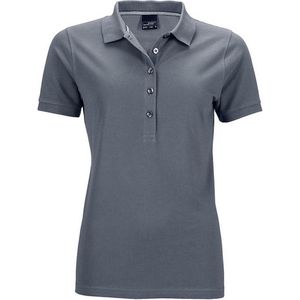 James and Nicholson Vrouwen/dames Pima Polo (Koolstofgrijs)
