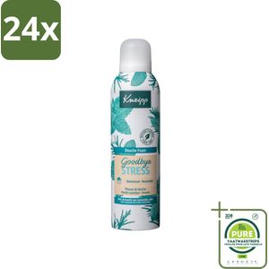Kneipp - Douche schuim - Goodbye Stress - Watermunt & Rozemarijn - 200 ml - Voordeelverpakking - 24 stuks - Douche foam - Stress verlichten