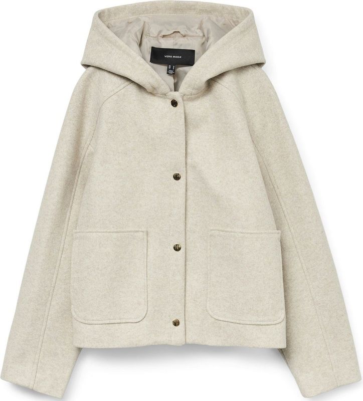 Vero - Oda Vfortuneroe - Jas - Beige - Lange Mouwen - Capuchon