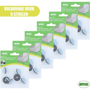 TXErfolg 48 stuks teflonglijders om te schroeven, 25 mm, vierkante meubelglijders met 48 PTFE-roestvrijstalen schroeven voor effectieve bescherming van je meubels, stoelen en vloeren