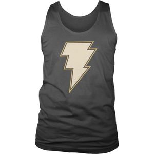 DC Comics Black Adam Tanktop -M- Lightning Logo Zwart