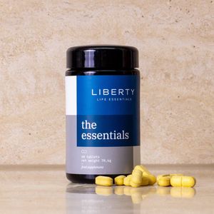 Liberty's The Essentials (violetglas potje) - Multi-vitamine 2.0 voor high-performers - Alle essentiële vitamines & mineralen/Bamboe Silica/Curcumine (C3 Compex)/Piperine (BioPerine)/Rutine/Taurine /Inositol/Betaïne/Jodium/UtraMag