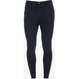 Equestro Heren Slim Fit Zomer Rijbroek Knie Grip M Frost Grey