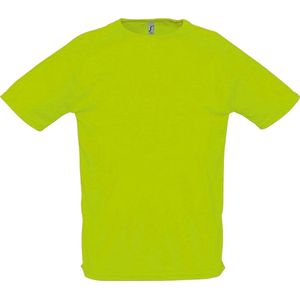 SOLS Heren Sportief T-Shirt met korte mouwen Performance (Neon Groen)