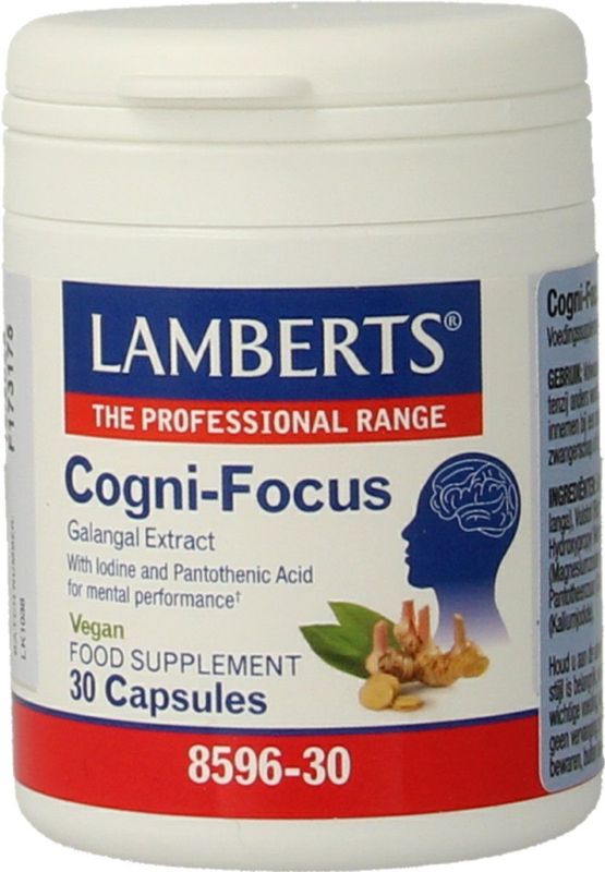 Lamberts - Cogni-focus - Vitamine - Pantotheenzuur - Jodium - 30 Capsules