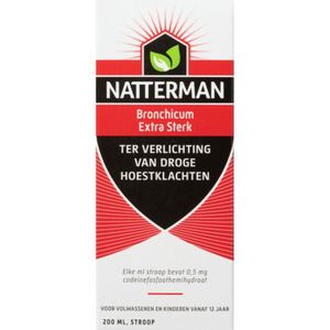 Natterman Bronchicum Extra Sterk - 3 x 200 ml - Voordeelverpakking