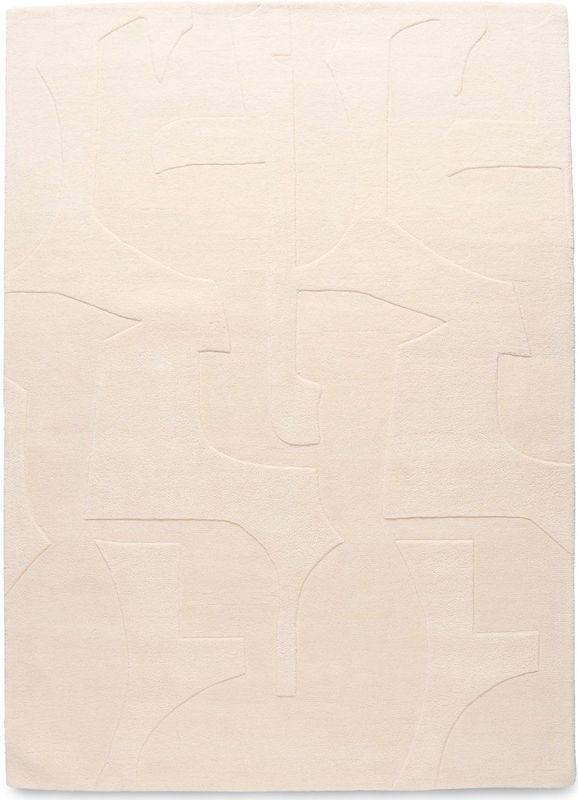 Vloerkleed Japandi Bermuda - Vloerkleed - Creme - 100% Wol - Laagpolig