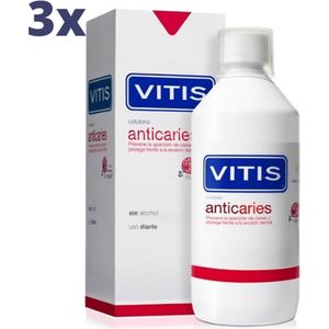 3x Vitis Anticaries Mondwater