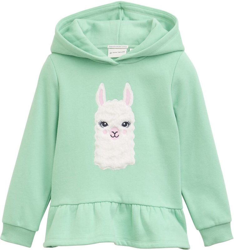 TOM TAILOR - Sweatshirt - Navy - Lichtgroen - Rosé - Wit