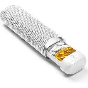 CSGoods - 7-daagse tablettenbox voor onderweg - supplement organizer - voedingssupplementen en medicijnen - pillendoos in wit