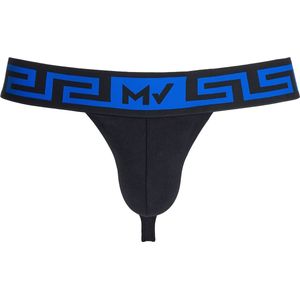 MODUS VIVENDI Linen Thong Black - MAAT M - Heren Ondergoed - String voor Man - Mannen Thong