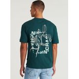 Chasin' T-shirt T-shirt afdrukken Flowered Groen Maat XL