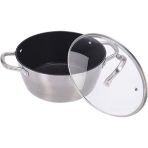 Oneiro’s Luxe Braadpan - 3.7 liter – ø24 x H 11 cm – koken – tafelen – keuken – koekenpan – inductie – gas – potten – pannen