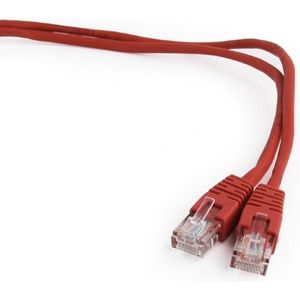 CablExpert PP12-1M/R - Netwerkkabel, UTP Cat5E, rood