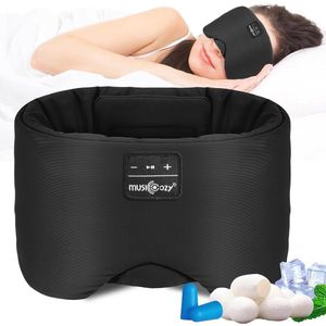 Zijden Slaapmasker met Bluetooth Hoofdtelefoon voor Ontspanning en Comfort