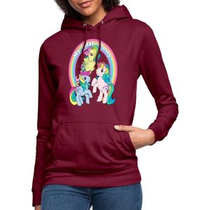 My Little Pony Retro Kleurige Ponys Met Regenboog Vrouwen Hoodie